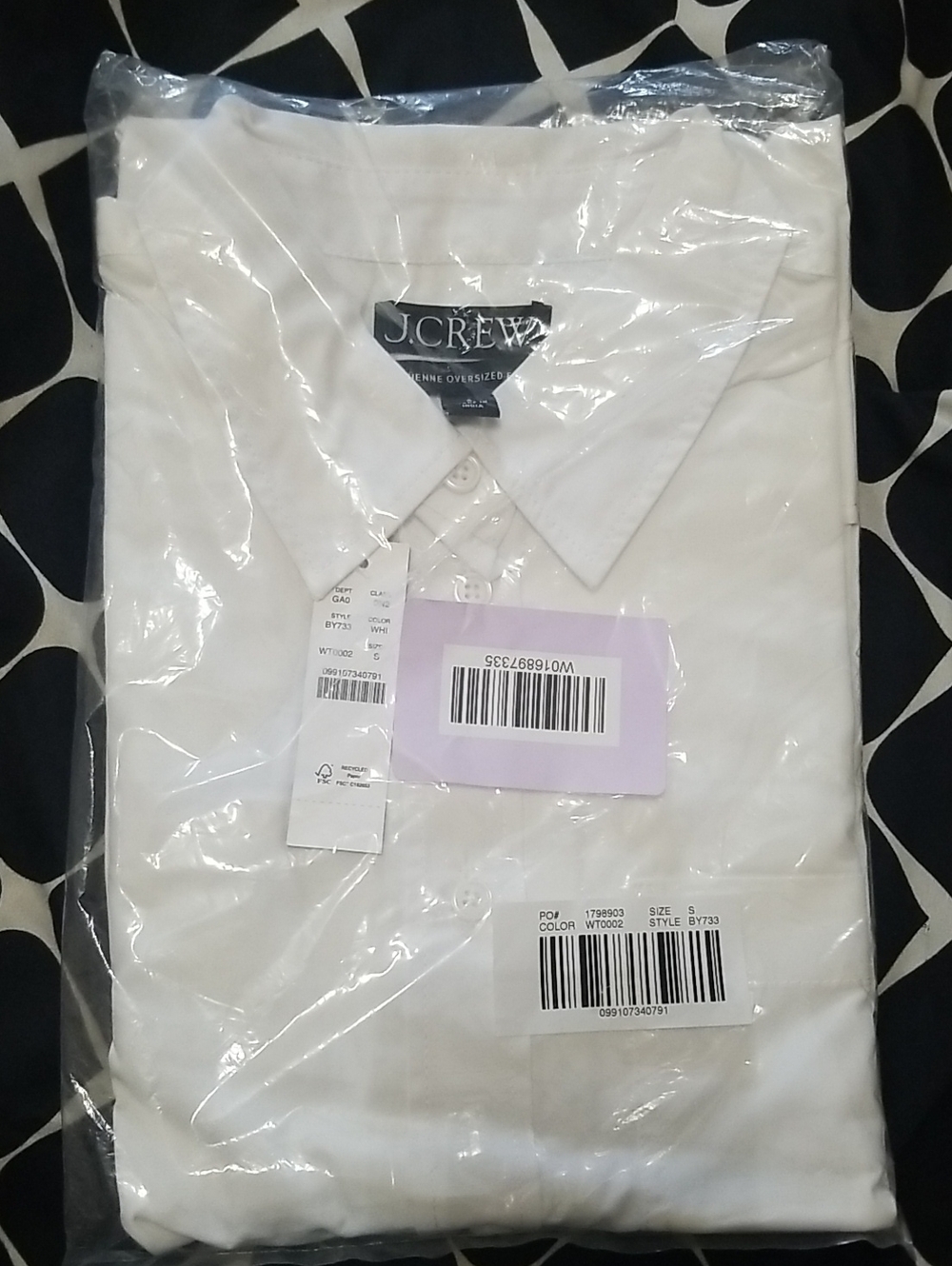 J. Crew White women Dress Shirt with Point Collar